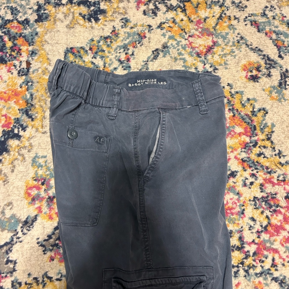 American Eagle Outfitters Slate Gray Stretch Pants - Picture 3 of 4